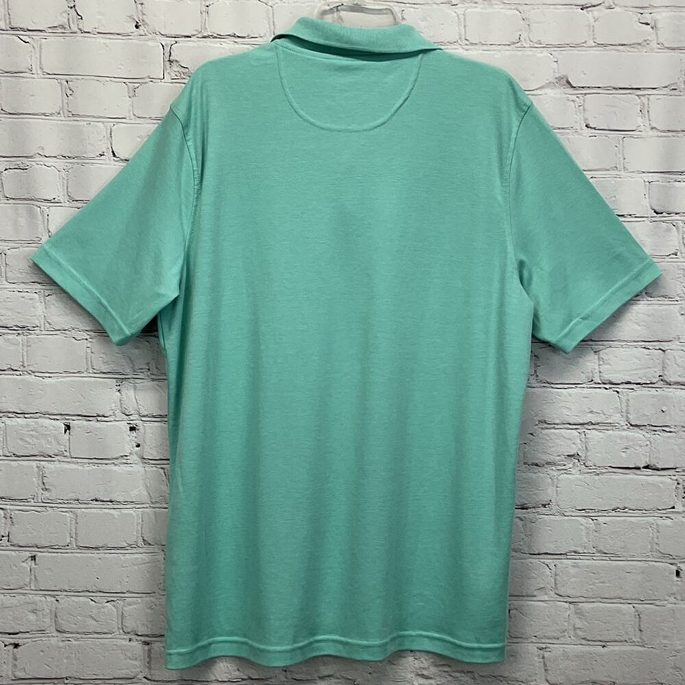 Croft & Barrow Polo Shirt Men's Size L Mint Green Spring Golf Athleisure Travel - Picture 5 of 5